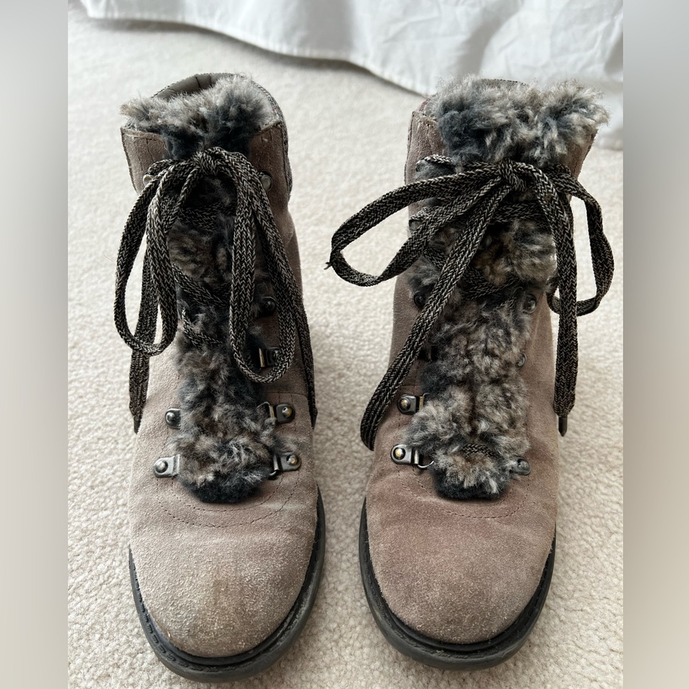 Sam Edelman boots with faux fur